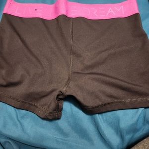 Womans black athletic shorts